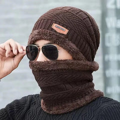 Winter Knitted Cap, Neck &Gloves