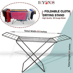 Foldable cloth drying stand