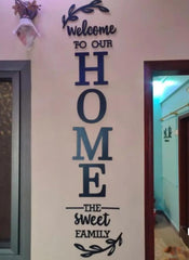 Sweet home wooden wall art