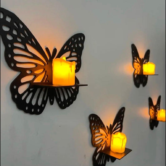 Butterfly design wall lamp 3 pc