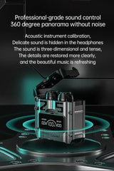 Multi color long lasting battery earbuds