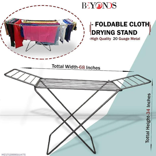 Foldable cloth drying stand