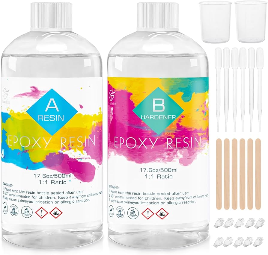 Epoxy resin 1 kg and hardener 500 gram