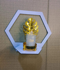 Pack of 5 hexagon wall shelves set