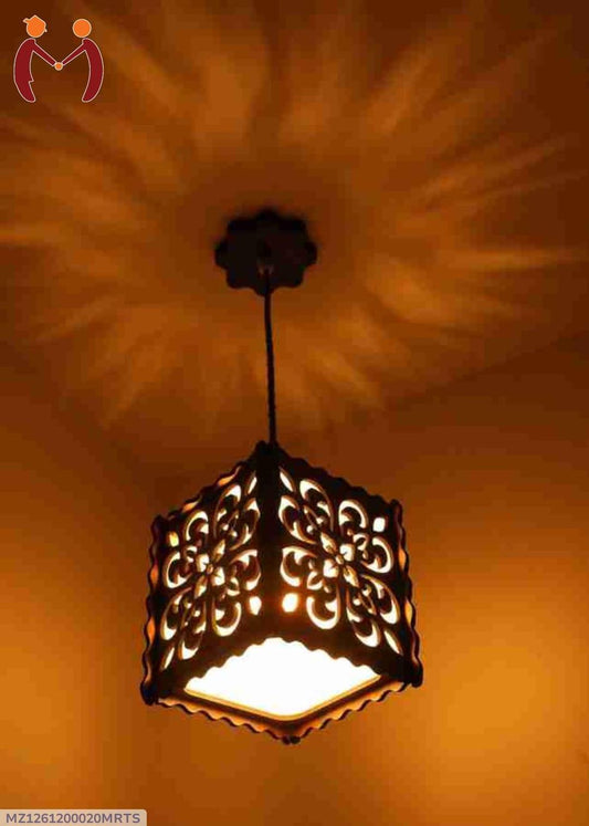 Rechargable Brwon MDF woodnight ceiling lamp