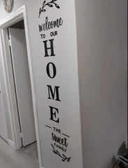 Sweet home wooden wall art
