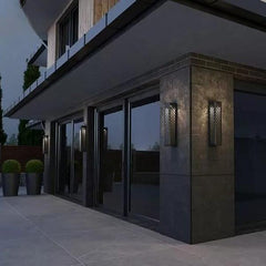 Wooden wall hanging lamp