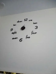 3D Alphabet design clock