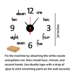 3D Alphabet design clock