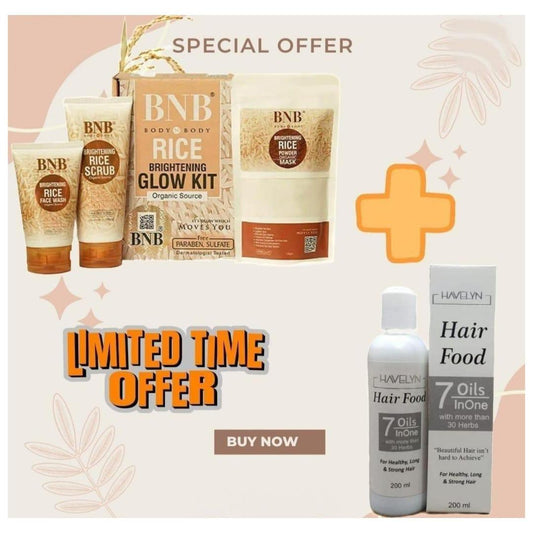BNB Rice kit+Hair food Oil special limited time offer